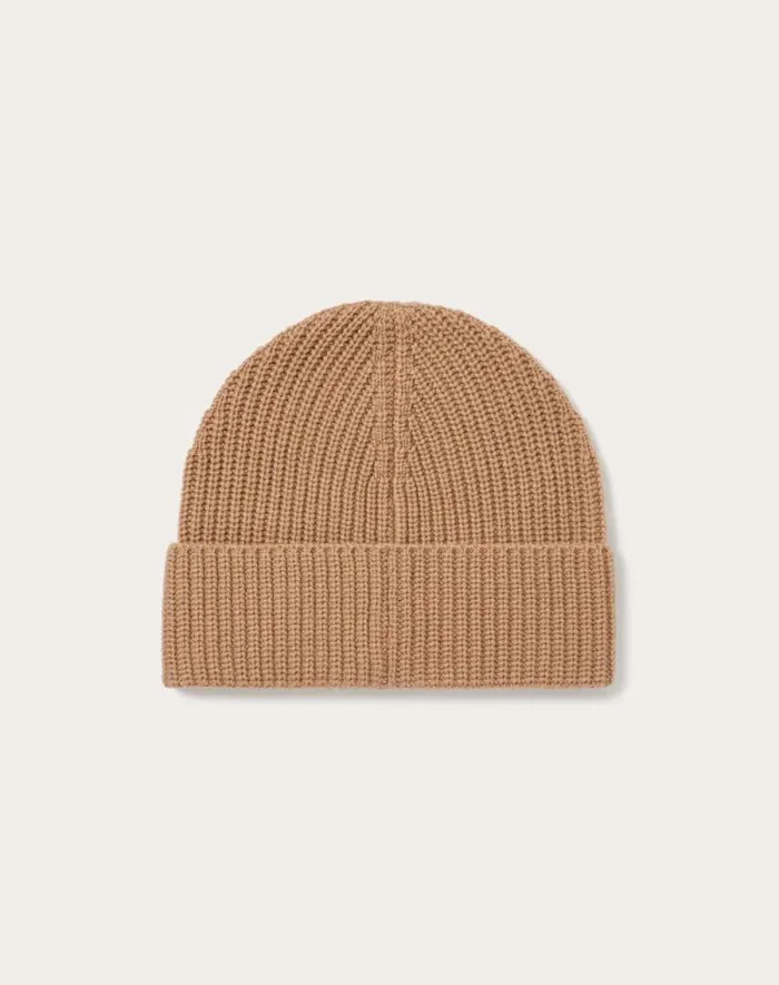 Valentino Hats And Gloves Woman Valentino Cashmere Beanie For Woman In Black Black Valentino Hats And Gloves Woman Valentino Cashmere Beanie For Woman In Black Black