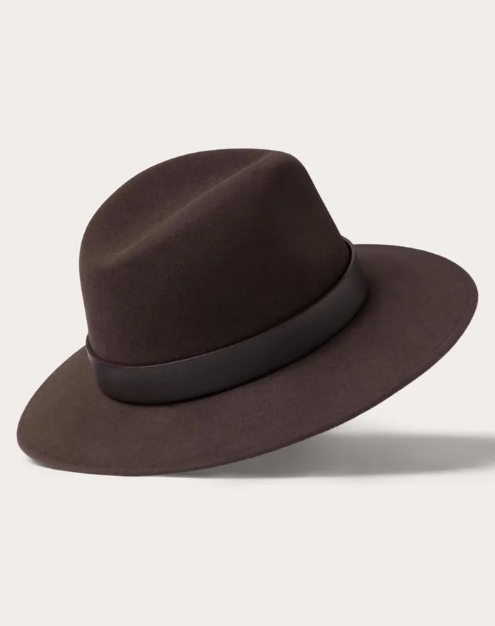 Valentino Hats And Gloves Woman Vlogo Signature Fedora Hat For Woman In Ivory Ivory Valentino Hats And Gloves Woman Vlogo Signature Fedora Hat For Woman In Ivory Ivory