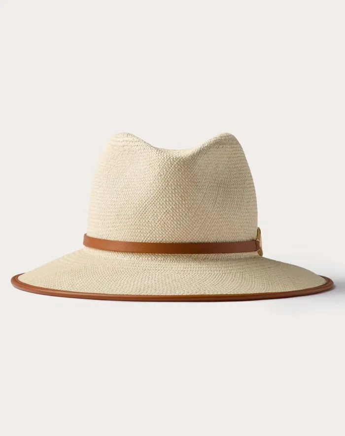 Valentino Hats And Gloves Woman Vlogo The Bold Edition Fedora Straw Hat For Woman In Naturalgingerbrowngold Naturalgingerbrowngold Valentino Hats And Gloves Woman Vlogo The Bold Edition Fedora Straw Hat For Woman In Naturalgingerbrowngold Naturalgingerbrowngold