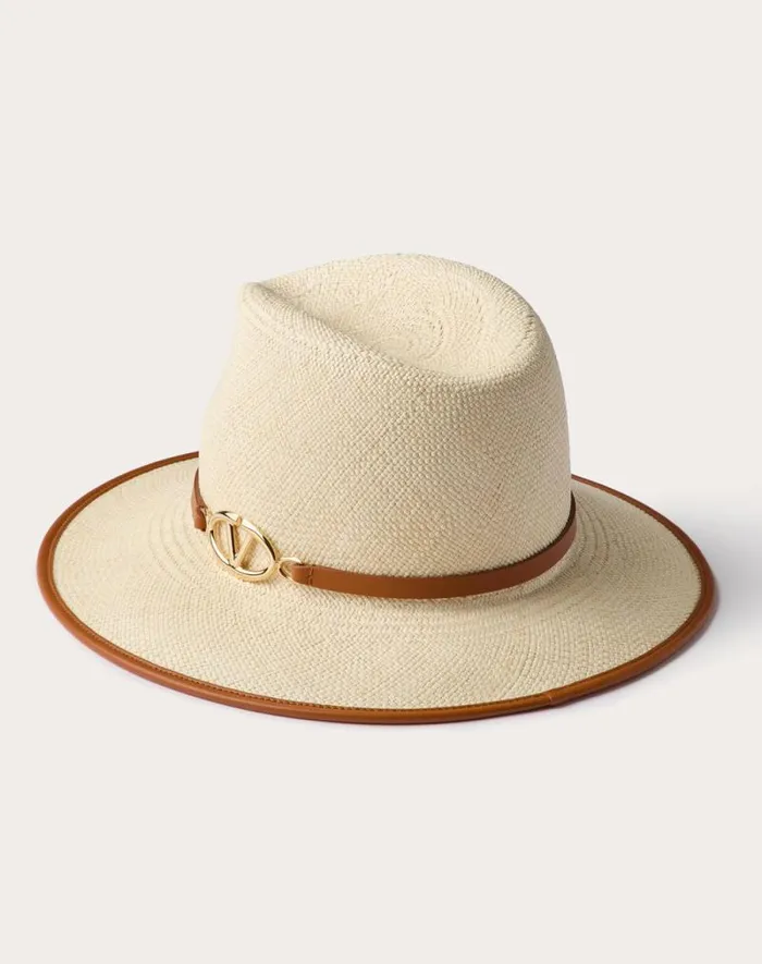 Valentino Hats And Gloves Woman Vlogo The Bold Edition Fedora Straw Hat For Woman In Naturalgingerbrowngold Naturalgingerbrowngold Valentino Hats And Gloves Woman Vlogo The Bold Edition Fedora Straw Hat For Woman In Naturalgingerbrowngold Naturalgingerbrowngold