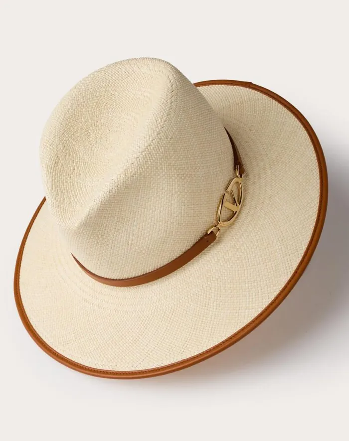 Valentino Hats And Gloves Woman Vlogo The Bold Edition Fedora Straw Hat For Woman In Naturalgingerbrowngold Naturalgingerbrowngold Valentino Hats And Gloves Woman Vlogo The Bold Edition Fedora Straw Hat For Woman In Naturalgingerbrowngold Naturalgingerbrowngold