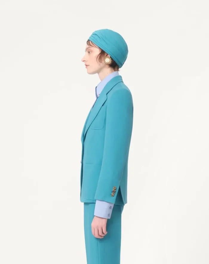 Valentino Jackets And Blazers Woman Crepe Couture Blazer For Woman In Birch Birch