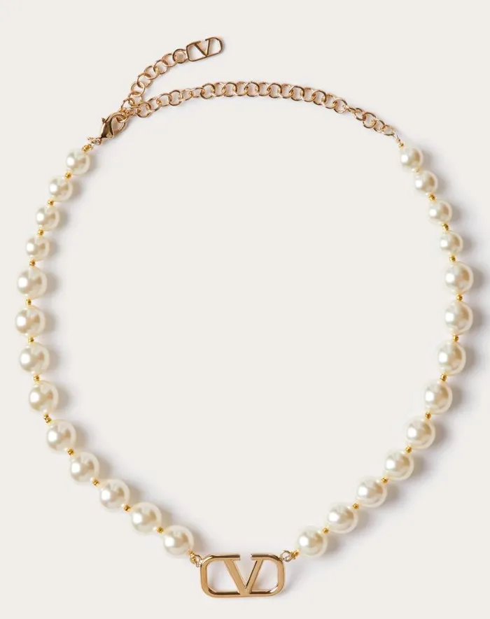 Valentino Jewelry Man Vlogo Signature Metal Choker With Swarovski Pearls For Man In Ruthenium Ruthenium Valentino Jewelry Man Vlogo Signature Metal Choker With Swarovski Pearls For Man In Ruthenium Ruthenium
