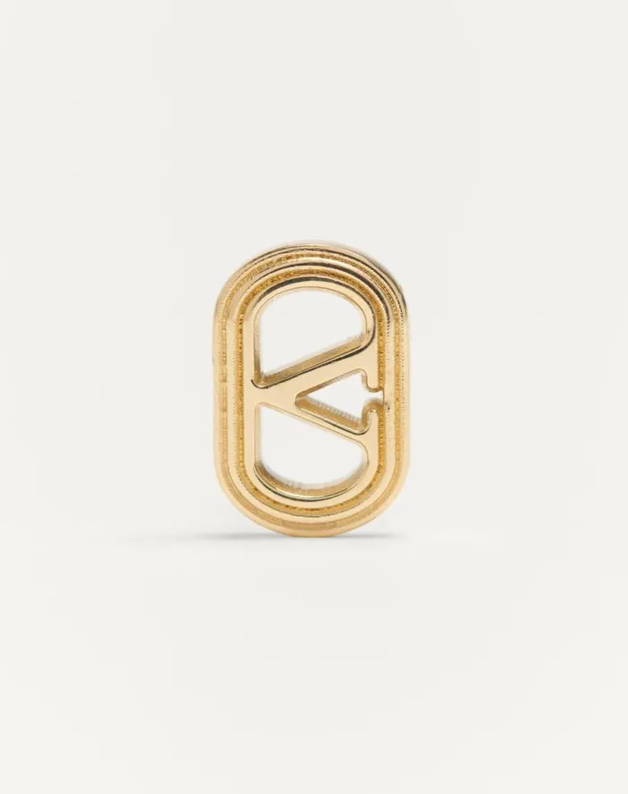 Valentino Jewelry Woman Ovalette Metal Earrings For Woman In Gold Gold Valentino Jewelry Woman Ovalette Metal Earrings For Woman In Gold Gold