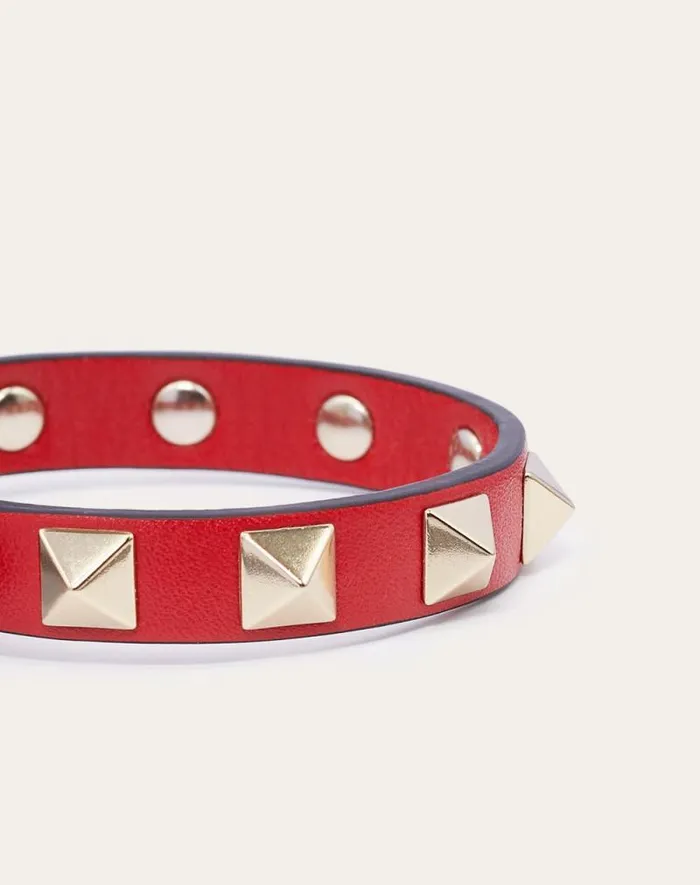 Valentino Jewelry Woman Rockstud Bracelet For Woman In Light Ivory Light Ivory Valentino Jewelry Woman Rockstud Bracelet For Woman In Light Ivory Light Ivory
