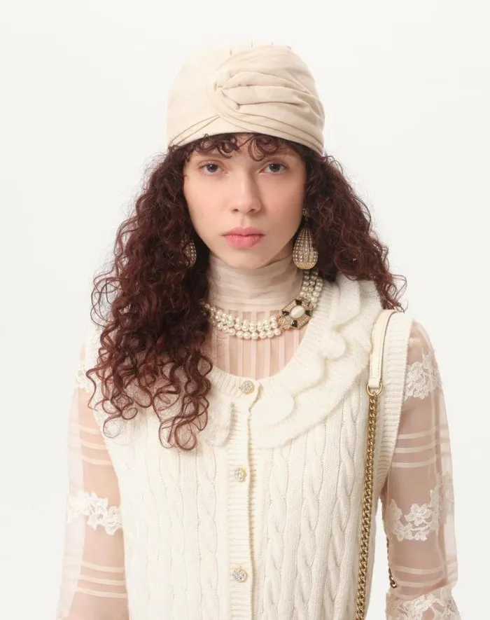 Valentino Knitwear Woman Wool Cardigan For Woman In Latte Latte Valentino Knitwear Woman Wool Cardigan For Woman In Latte Latte