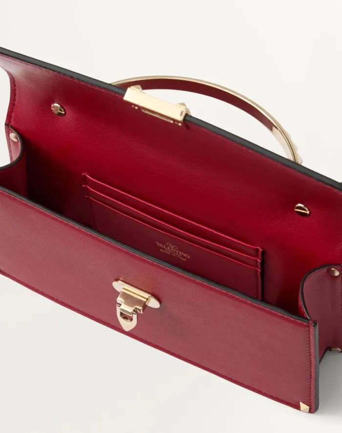Valentino Mini Bags Woman Mini Rockstud Calfskin Handbag For Woman In Rosso Valentino Rosso Valentino Valentino Mini Bags Woman Mini Rockstud Calfskin Handbag For Woman In Rosso Valentino Rosso Valentino