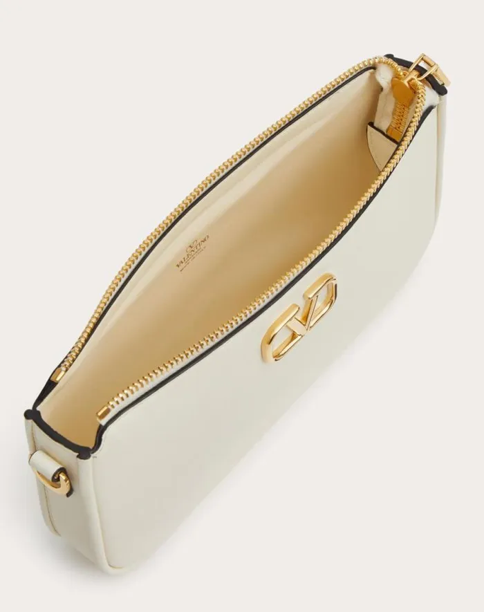 Valentino Mini Bags Woman Mini Vlogo Signature Calfskin Crossbody Bag For Woman In Black Black Valentino Mini Bags Woman Mini Vlogo Signature Calfskin Crossbody Bag For Woman In Black Black