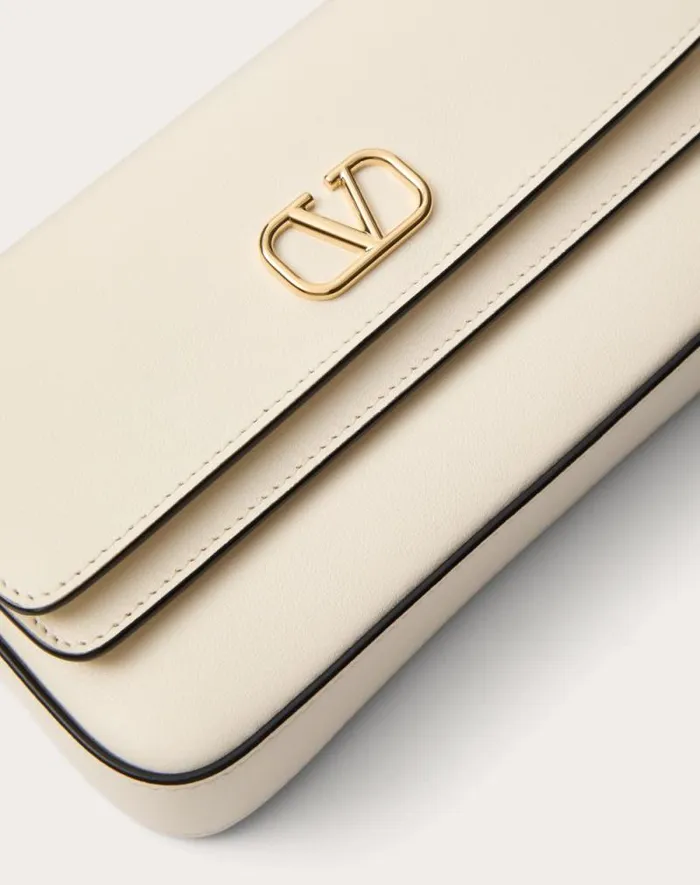 Valentino Mini Bags Woman Vlogo Signature Calfskin Mini Bag For Woman In Ivory Ivory Valentino Mini Bags Woman Vlogo Signature Calfskin Mini Bag For Woman In Ivory Ivory