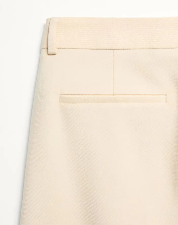 Valentino Pants And Shorts Man Wool Gabardine Pants With Turnups For Man In Butter Butter Valentino Pants And Shorts Man Wool Gabardine Pants With Turnups For Man In Butter Butter