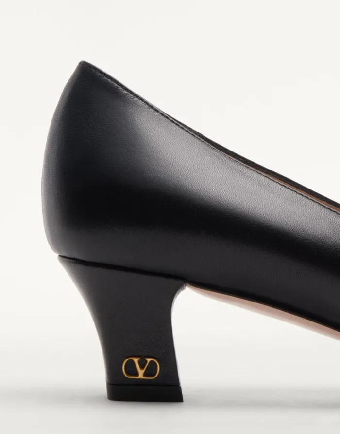 Valentino Pumps Woman Bowow Pumps In Kidskin 45mm For Woman In Ivory Ivory Valentino Pumps Woman Bowow Pumps In Kidskin 45mm For Woman In Ivory Ivory