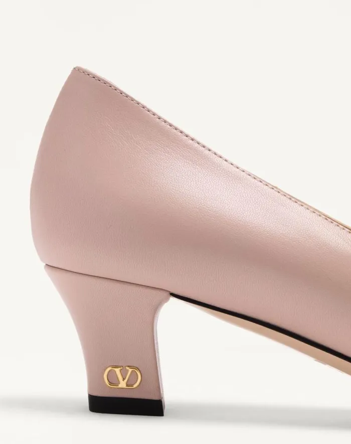 Valentino Pumps Woman Bowow Pumps In Kidskin 45mm For Woman In Ivory Ivory Valentino Pumps Woman Bowow Pumps In Kidskin 45mm For Woman In Ivory Ivory