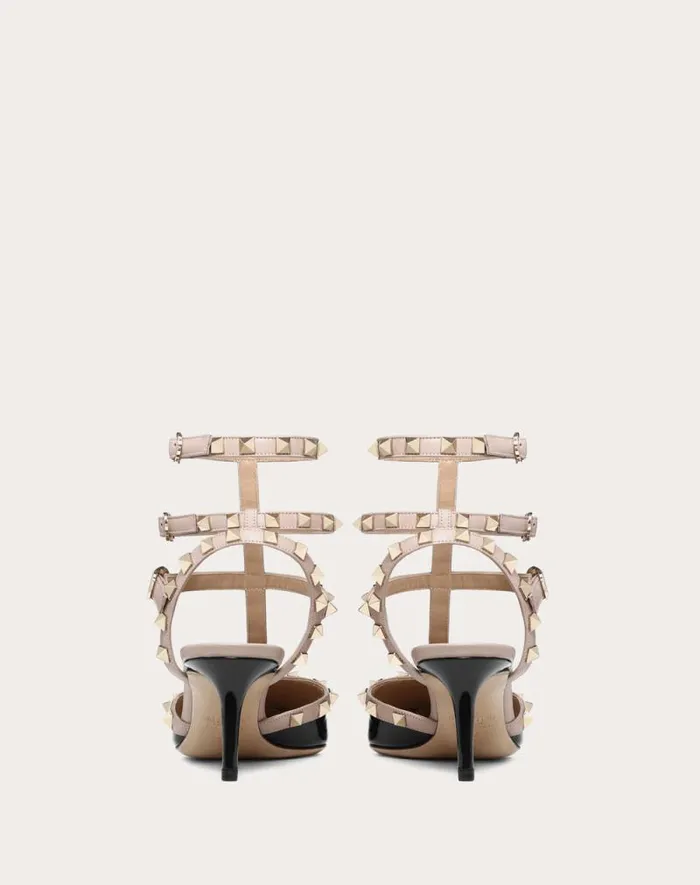 Valentino Pumps Woman Rockstud Caged Pump 65mm For Woman In Poudre Poudre
