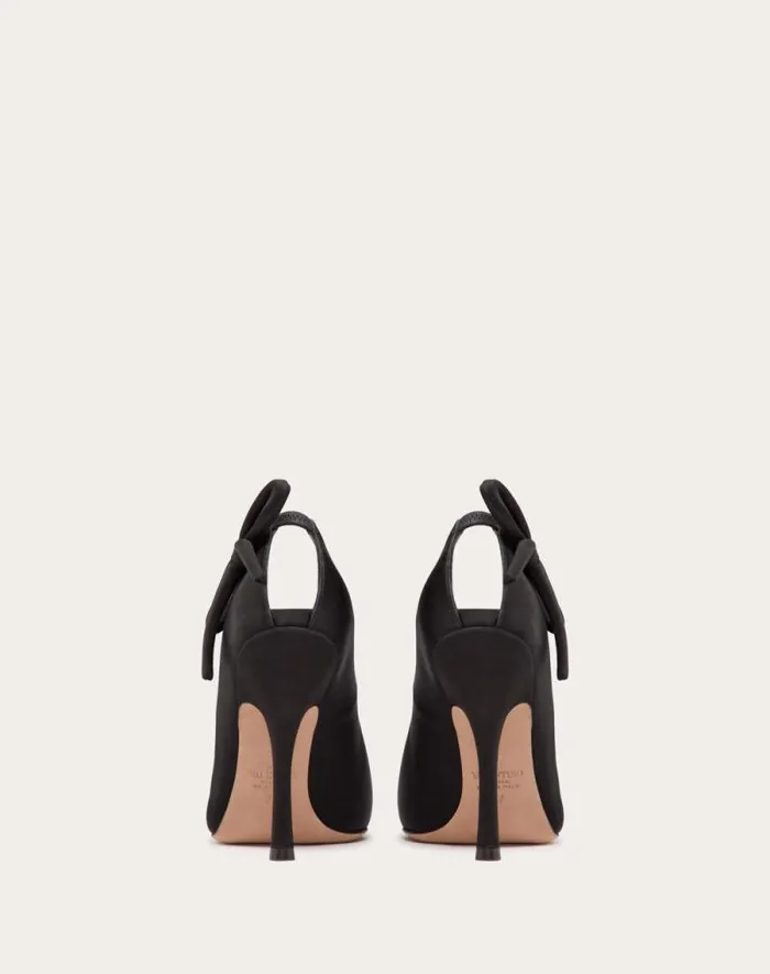 Valentino Pumps Woman Valentino Garavani Niteout Satin Pump 110 Mm For Woman In Ivory Ivory Valentino Pumps Woman Valentino Garavani Niteout Satin Pump 110 Mm For Woman In Ivory Ivory
