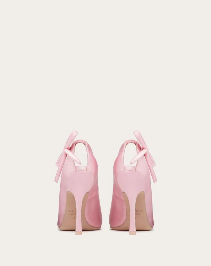 Valentino Pumps Woman Valentino Garavani Niteout Satin Pump 110 Mm For Woman In Ivory Ivory Valentino Pumps Woman Valentino Garavani Niteout Satin Pump 110 Mm For Woman In Ivory Ivory