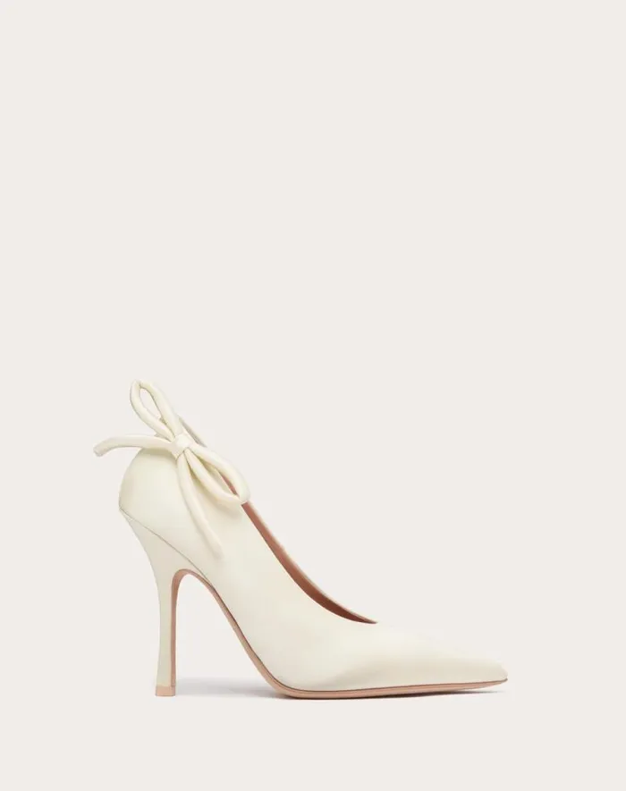 Valentino Pumps Woman Valentino Garavani Niteout Satin Pump 110 Mm For Woman In Maroon Maroon