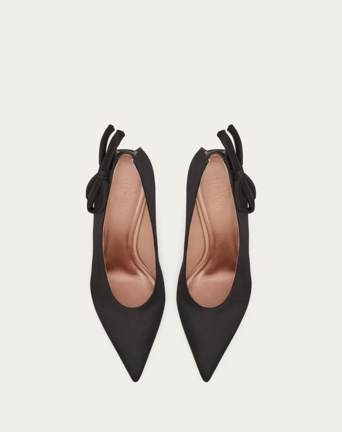 Valentino Pumps Woman Valentino Garavani Niteout Satin Pump 110 Mm For Woman In Maroon Maroon Valentino Pumps Woman Valentino Garavani Niteout Satin Pump 110 Mm For Woman In Maroon Maroon