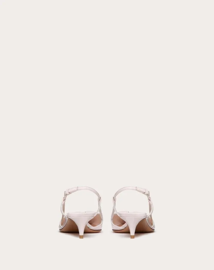 Valentino Pumps Woman Vlogo Signature Patent Leather Slingback Pump 40mm 16 In For Woman In Mauve Mauve Valentino Pumps Woman Vlogo Signature Patent Leather Slingback Pump 40mm 16 In For Woman In Mauve Mauve