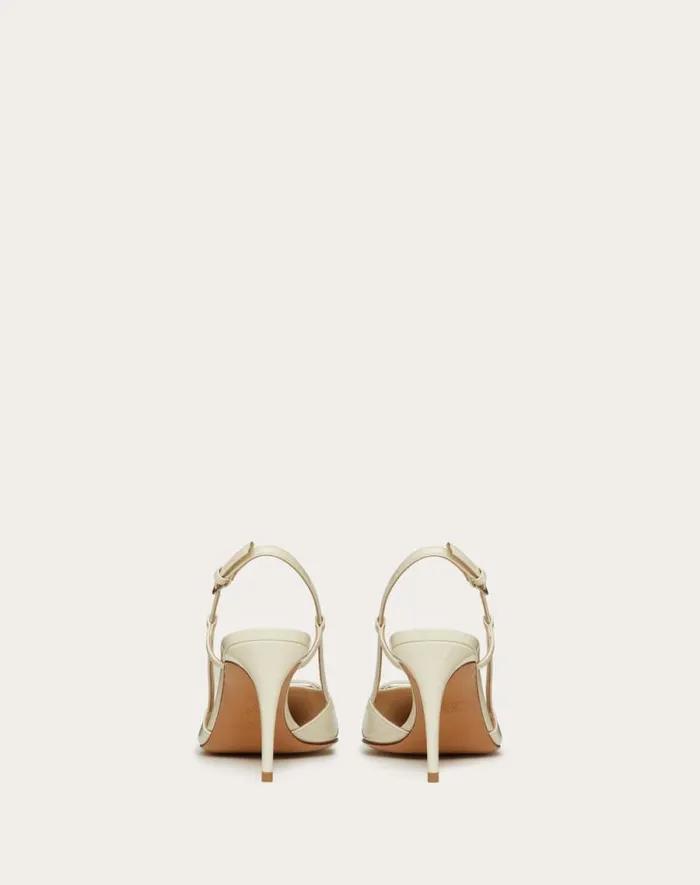 Valentino Pumps Woman Vlogo Signature Patent Leather Slingback Pump 80mm 315 In For Woman In Rose Cannelle Rose Cannelle Valentino Pumps Woman Vlogo Signature Patent Leather Slingback Pump 80mm 315 In For Woman In Rose Cannelle Rose Cannelle