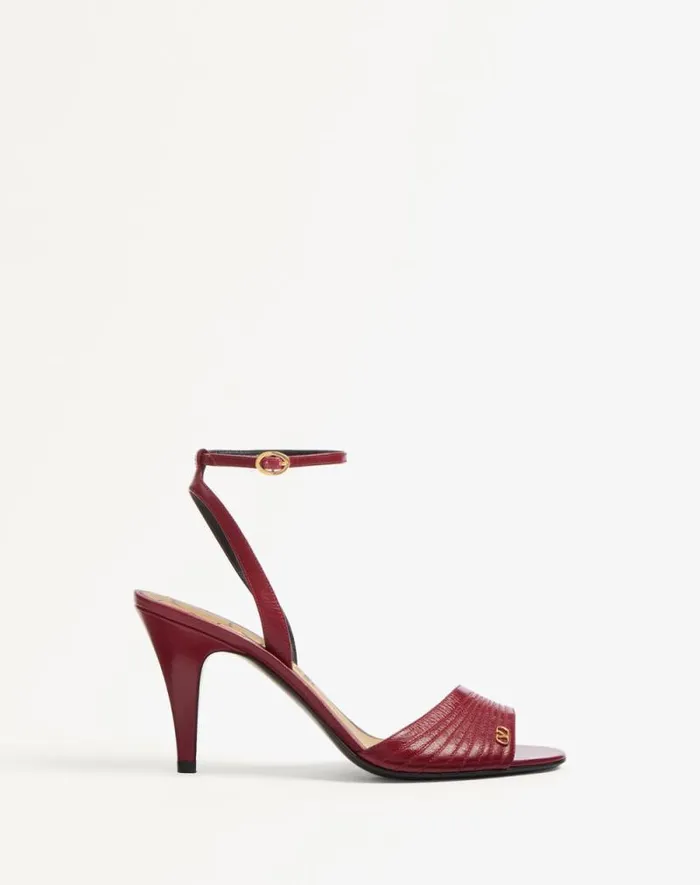 Valentino Sandals Woman Ladycrush Sandal In Kidskin 85mm For Woman In Red Red Valentino Sandals Woman Ladycrush Sandal In Kidskin 85mm For Woman In Red Red