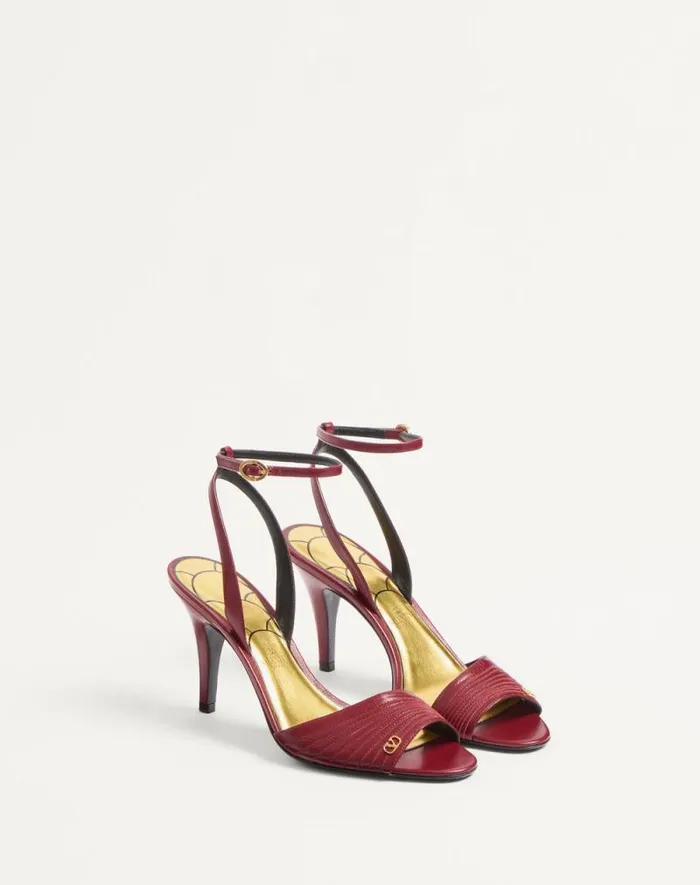 Valentino Sandals Woman Ladycrush Sandal In Kidskin 85mm For Woman In Red Red Valentino Sandals Woman Ladycrush Sandal In Kidskin 85mm For Woman In Red Red