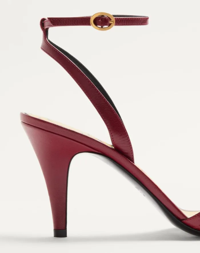 Valentino Sandals Woman Ladycrush Sandal In Kidskin 85mm For Woman In Red Red Valentino Sandals Woman Ladycrush Sandal In Kidskin 85mm For Woman In Red Red