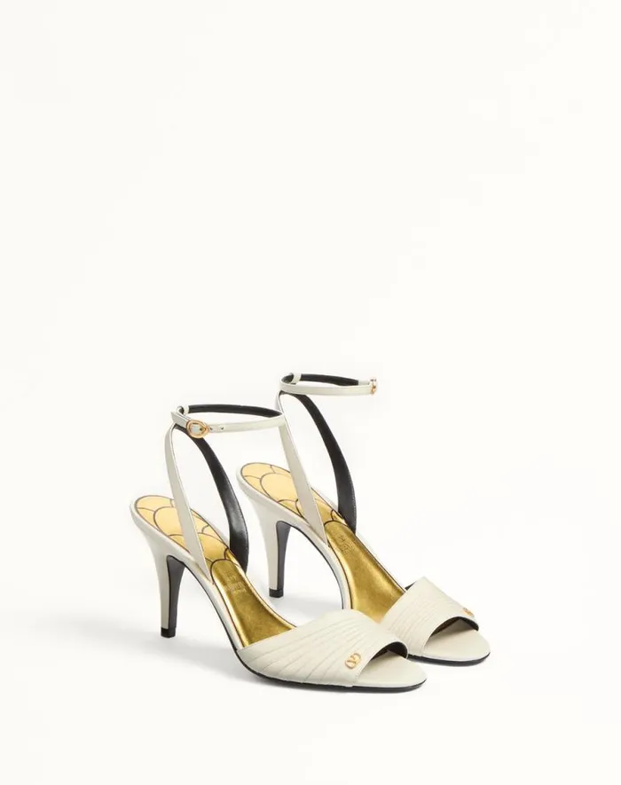 Valentino Sandals Woman Ladycrush Sandal In Kidskin 85mm For Woman In Red Red Valentino Sandals Woman Ladycrush Sandal In Kidskin 85mm For Woman In Red Red