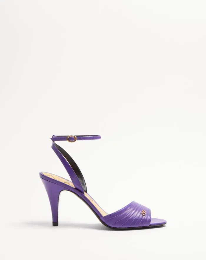 Valentino Sandals Woman Ladycrush Sandal In Kidskin 85mm For Woman In Red Red Valentino Sandals Woman Ladycrush Sandal In Kidskin 85mm For Woman In Red Red
