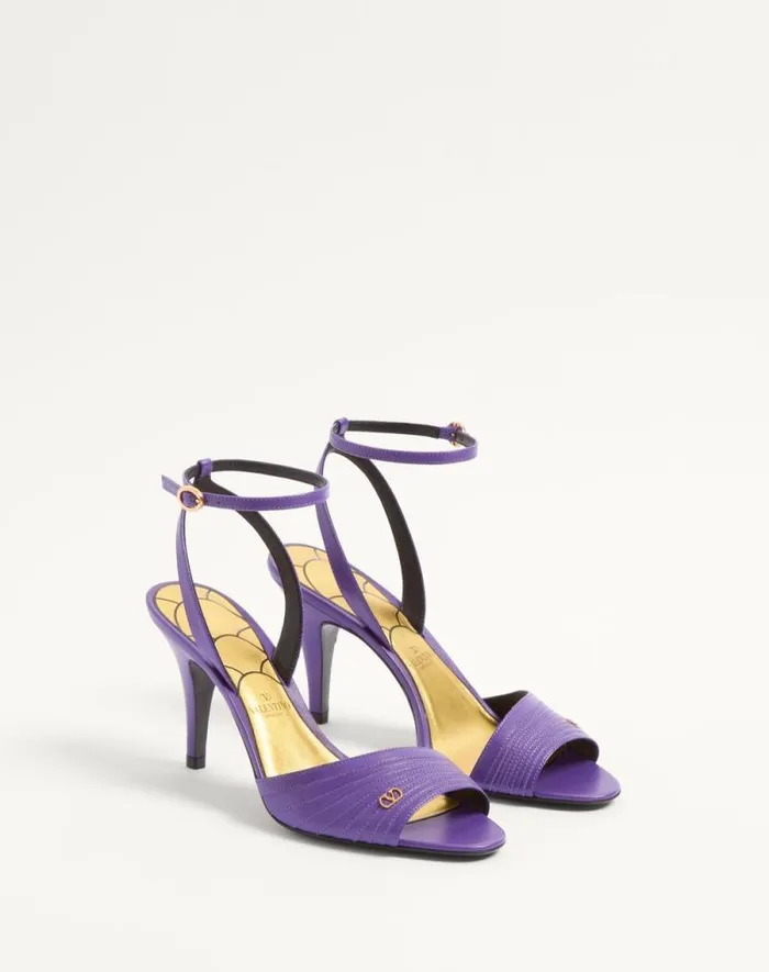 Valentino Sandals Woman Ladycrush Sandal In Kidskin 85mm For Woman In Red Red Valentino Sandals Woman Ladycrush Sandal In Kidskin 85mm For Woman In Red Red
