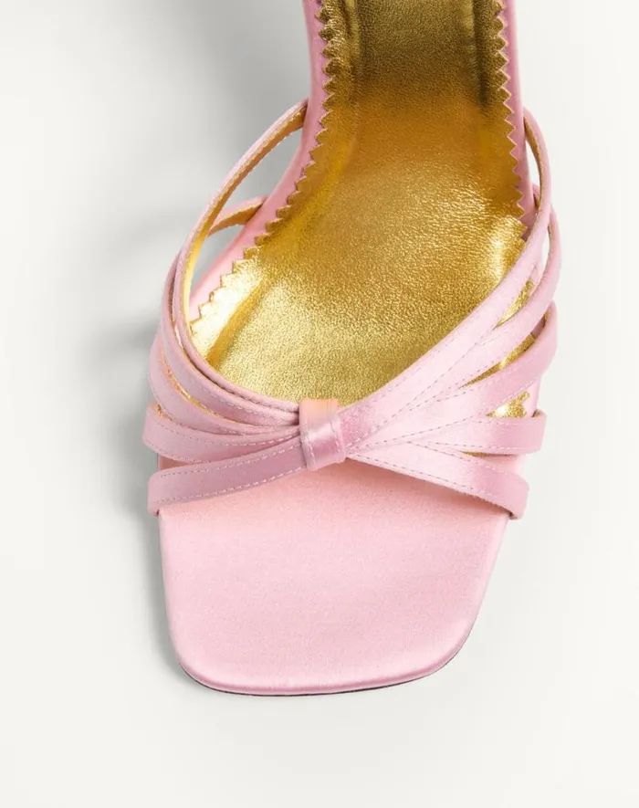 Valentino Sandals Woman Preshoes Satin Sandal With Crystals 90mm For Woman In Multicolor Multicolor Valentino Sandals Woman Preshoes Satin Sandal With Crystals 90mm For Woman In Multicolor Multicolor