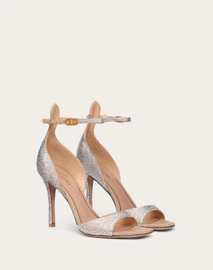 Valentino Sandals Woman Valentino Garavani Tango Sandal With Crystals 100mm For Woman In Crystalrose Cannelle Crystalrose Cannelle Valentino Sandals Woman Valentino Garavani Tango Sandal With Crystals 100mm For Woman In Crystalrose Cannelle Crystalrose Cannelle