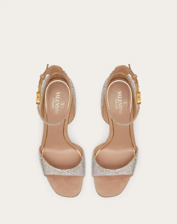 Valentino Sandals Woman Valentino Garavani Tango Sandal With Crystals 100mm For Woman In Crystalrose Cannelle Crystalrose Cannelle Valentino Sandals Woman Valentino Garavani Tango Sandal With Crystals 100mm For Woman In Crystalrose Cannelle Crystalrose Cannelle