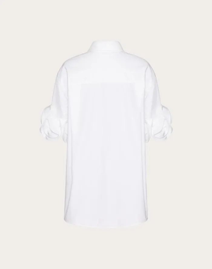 Valentino Shirts And Tops Woman Compact Popeline Blouse For Woman In Black Black Valentino Shirts And Tops Woman Compact Popeline Blouse For Woman In Black Black