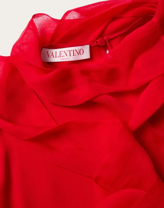 Valentino Shirts And Tops Woman Georgette Top For Woman In Black Black Valentino Shirts And Tops Woman Georgette Top For Woman In Black Black