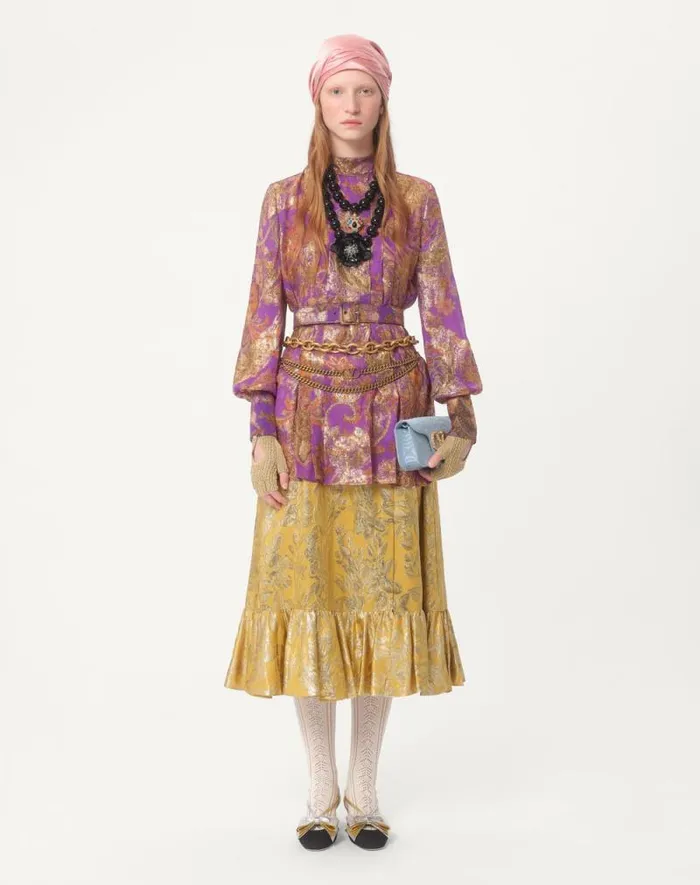 Valentino Shirts And Tops Woman Top In Fil Coupe039 Lame039 Cashmere Apres L039hiver For Woman In Multicolor Multicolor Valentino Shirts And Tops Woman Top In Fil Coupe039 Lame039 Cashmere Apres L039hiver For Woman In Multicolor Multicolor