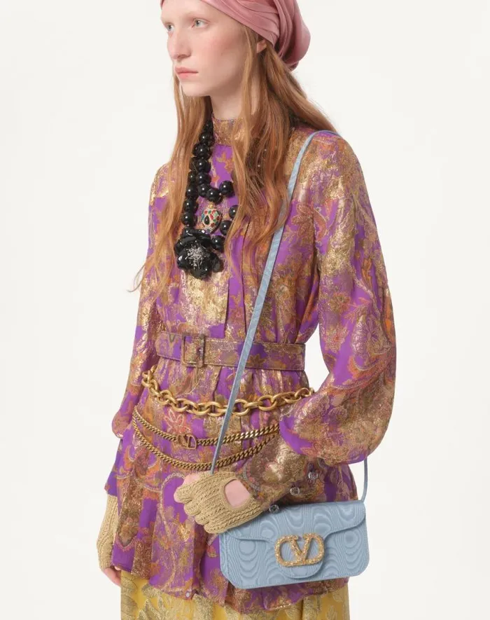 Valentino Shirts And Tops Woman Top In Fil Coupe039 Lame039 Cashmere Apres L039hiver For Woman In Multicolor Multicolor Valentino Shirts And Tops Woman Top In Fil Coupe039 Lame039 Cashmere Apres L039hiver For Woman In Multicolor Multicolor