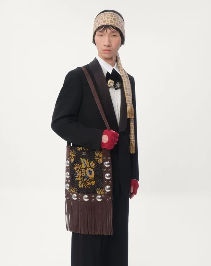 Valentino Shirts Man Cotton Muslin Shirt With Plastron And Lace Details For Man In Natural Natural