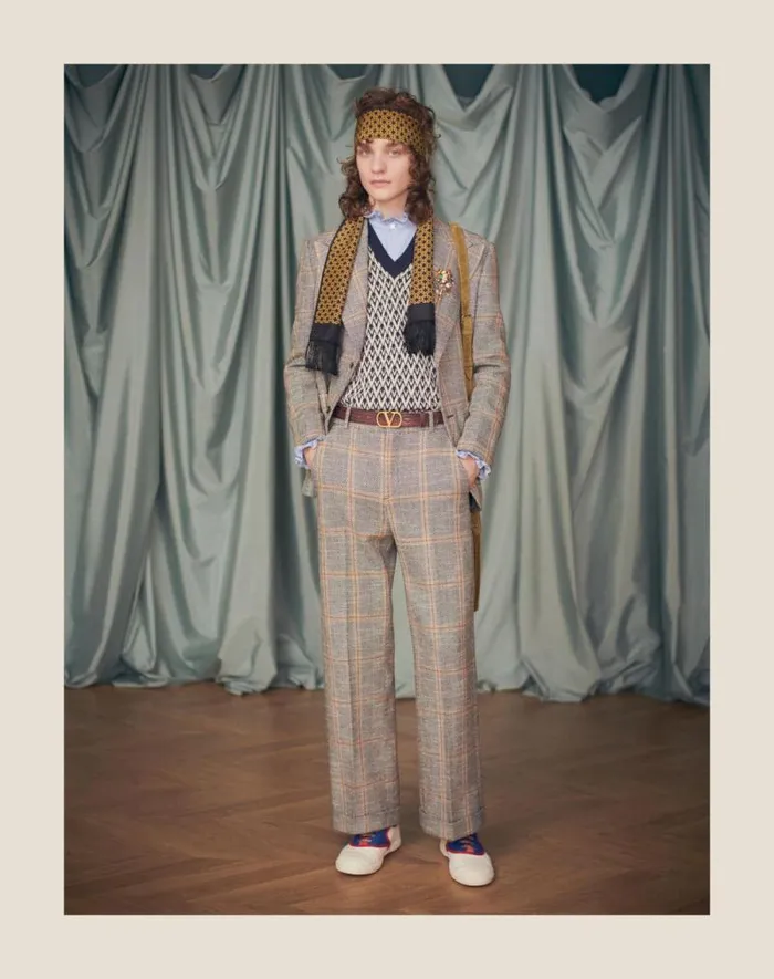 Valentino Shirts Man Cotton Shirt With Plastron And Ruffles For Man In Sky Blue Sky Blue