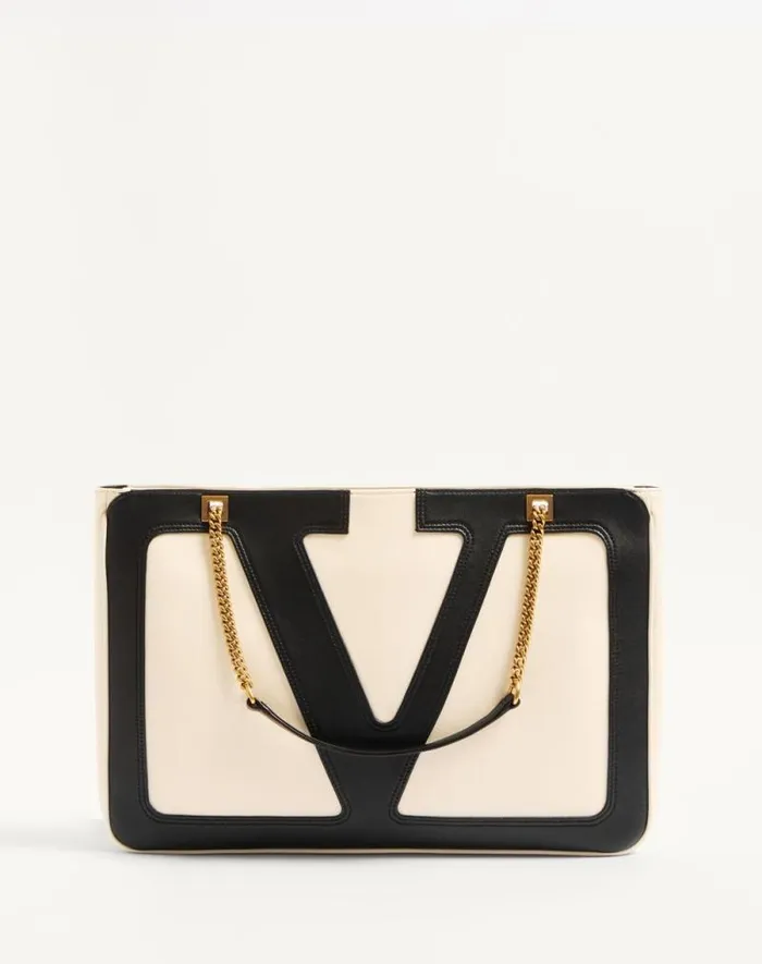 Valentino Shoulder Bags WomanMan Valentino Garavani Viva Superstar Medium Nappa Leather Shopping Bag For Woman In Blackbrown Blackbrown Valentino Shoulder Bags WomanMan Valentino Garavani Viva Superstar Medium Nappa Leather Shopping Bag For Woman In Blackbrown Blackbrown
