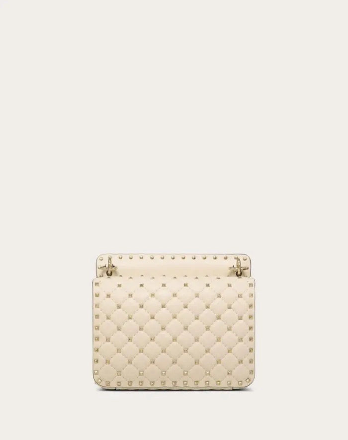 Valentino Shoulder Bags Woman Medium Nappa Rockstud Spike Bag For Woman In Black Black Valentino Shoulder Bags Woman Medium Nappa Rockstud Spike Bag For Woman In Black Black