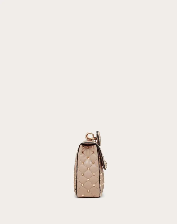 Valentino Shoulder Bags Woman Medium Nappa Rockstud Spike Bag For Woman In Black Black Valentino Shoulder Bags Woman Medium Nappa Rockstud Spike Bag For Woman In Black Black