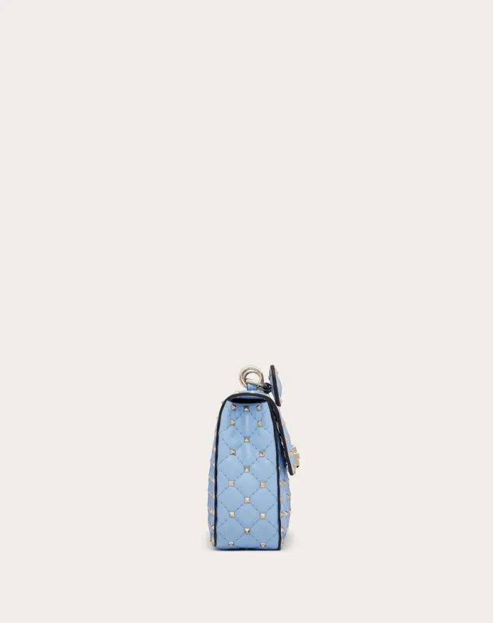 Valentino Shoulder Bags Woman Medium Nappa Rockstud Spike Bag For Woman In Black Black Valentino Shoulder Bags Woman Medium Nappa Rockstud Spike Bag For Woman In Black Black