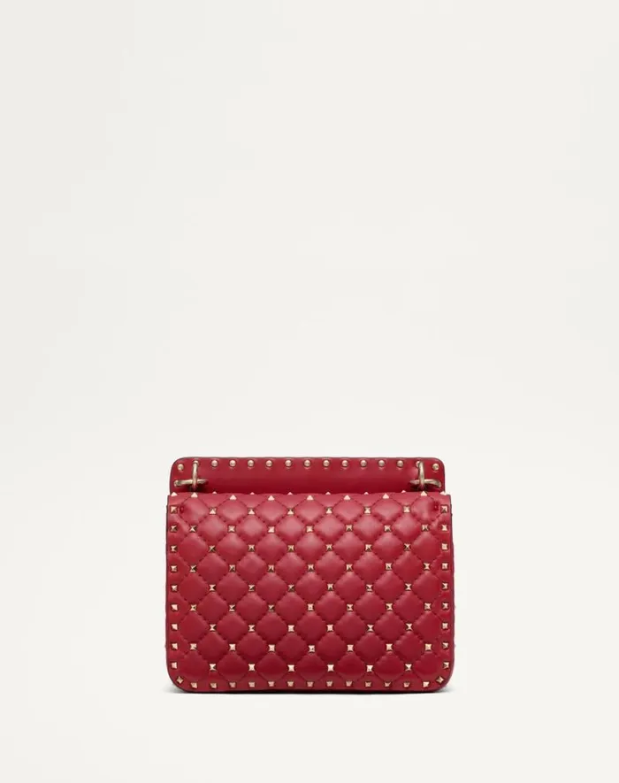 Valentino Shoulder Bags Woman Medium Nappa Rockstud Spike Bag For Woman In Black Black Valentino Shoulder Bags Woman Medium Nappa Rockstud Spike Bag For Woman In Black Black