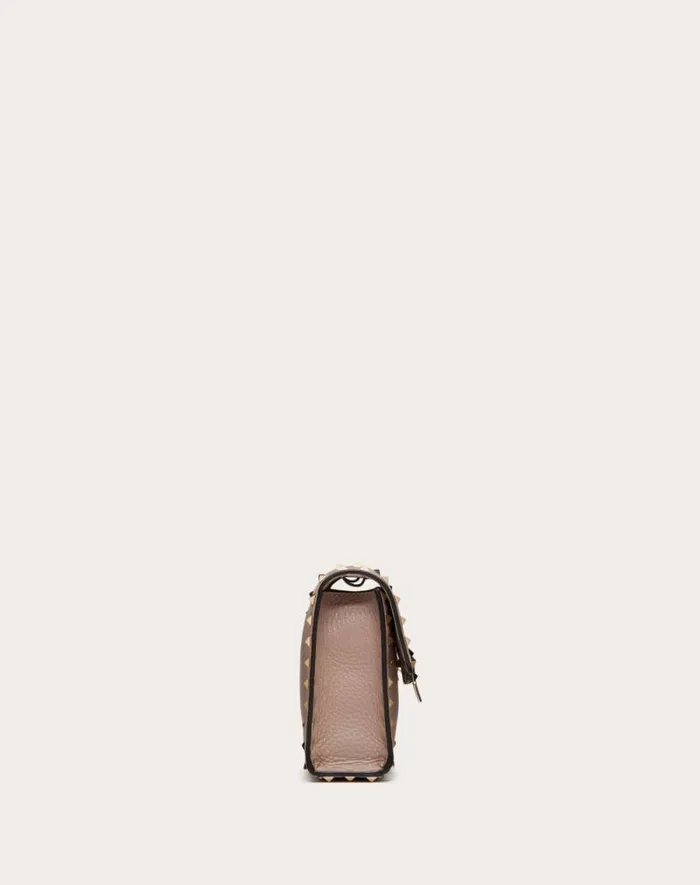 Valentino Shoulder Bags Woman Small Rockstud Grainy Calfskin Crossbody Bag For Woman In Azure Azure