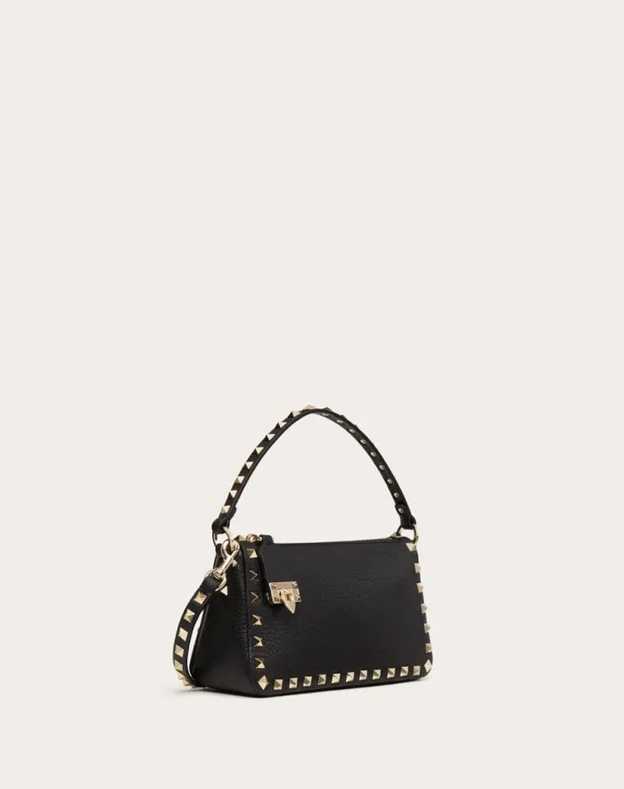Valentino Shoulder Bags Woman Small Rockstud Grainy Calfskin Crossbody Bag For Woman In Light Ivory Light Ivory Valentino Shoulder Bags Woman Small Rockstud Grainy Calfskin Crossbody Bag For Woman In Light Ivory Light Ivory