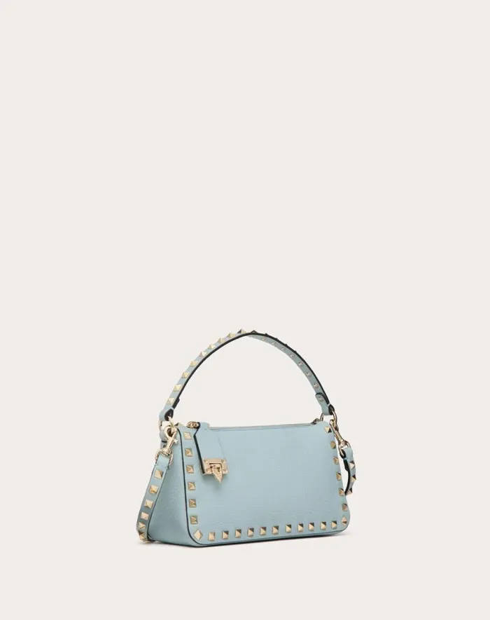 Valentino Shoulder Bags Woman Small Rockstud Grainy Calfskin Crossbody Bag For Woman In Light Ivory Light Ivory Valentino Shoulder Bags Woman Small Rockstud Grainy Calfskin Crossbody Bag For Woman In Light Ivory Light Ivory