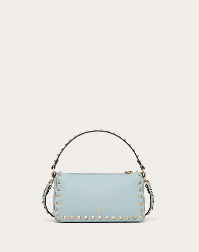 Valentino Shoulder Bags Woman Small Rockstud Grainy Calfskin Crossbody Bag For Woman In Light Ivory Light Ivory Valentino Shoulder Bags Woman Small Rockstud Grainy Calfskin Crossbody Bag For Woman In Light Ivory Light Ivory