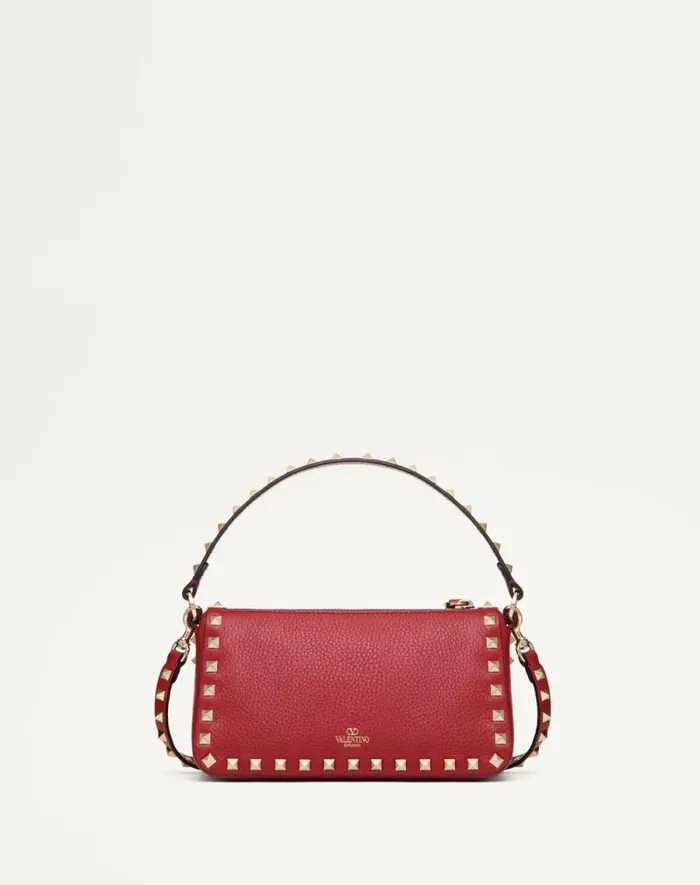 Valentino Shoulder Bags Woman Small Rockstud Grainy Calfskin Crossbody Bag For Woman In Light Ivory Light Ivory Valentino Shoulder Bags Woman Small Rockstud Grainy Calfskin Crossbody Bag For Woman In Light Ivory Light Ivory
