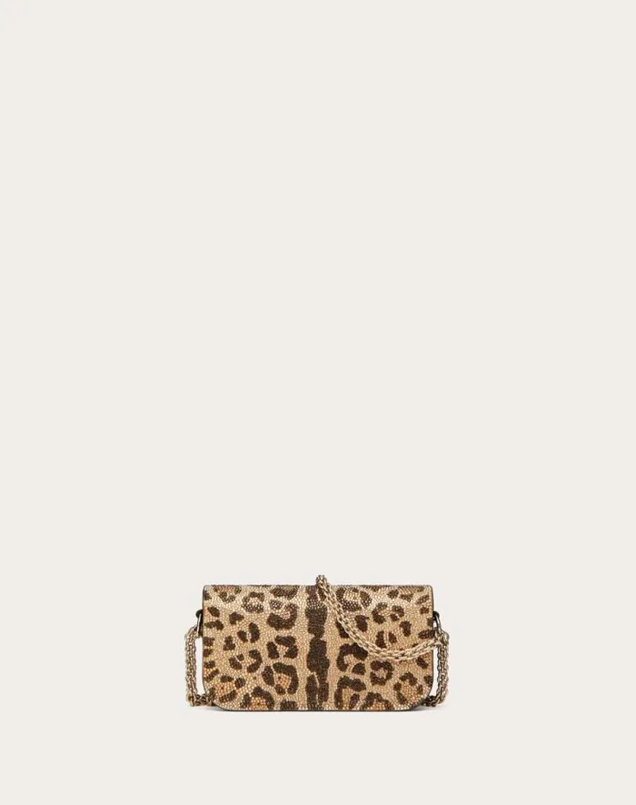Valentino Shoulder Bags Woman Small Valentino Garavani Loc Shoulder Bag With Rhinestone Animalier Pattern For Woman In Multicolor Multicolor Valentino Shoulder Bags Woman Small Valentino Garavani Loc Shoulder Bag With Rhinestone Animalier Pattern For Woman In Multicolor Multicolor