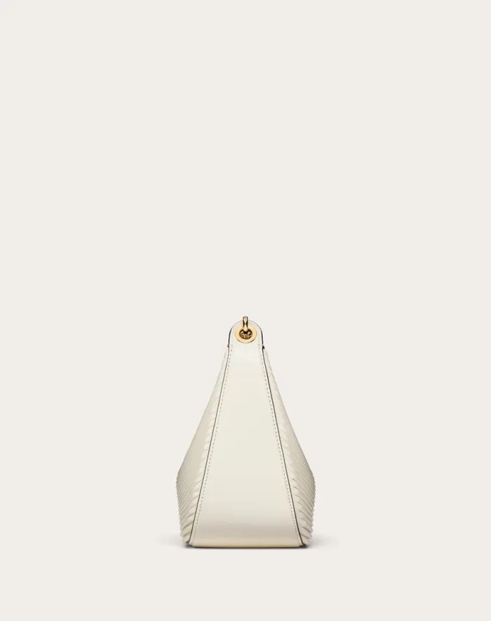 Valentino Shoulder Bags Woman Small Vlogo Moon Hobo Bag In Nappa Leather With Chain For Woman In Ivory Ivory Valentino Shoulder Bags Woman Small Vlogo Moon Hobo Bag In Nappa Leather With Chain For Woman In Ivory Ivory